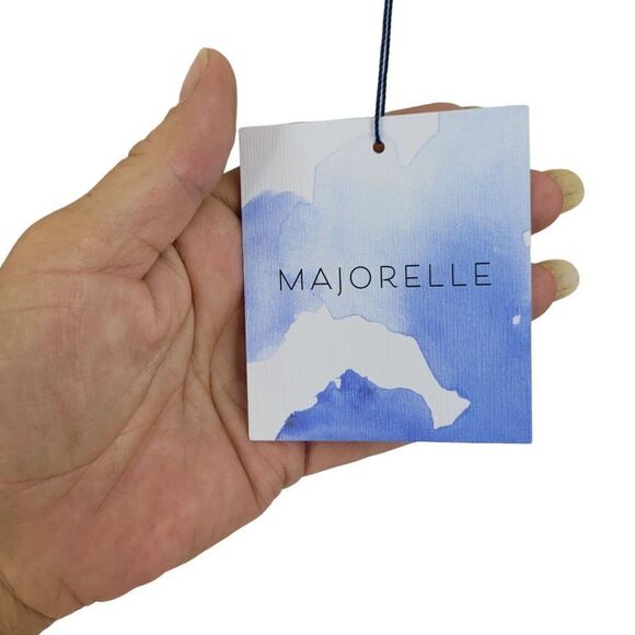 Majorelle Eyelet Krina Crop Top XS White Button Up Puff Sleeve Rockabilly Boho - Picture 14 of 15